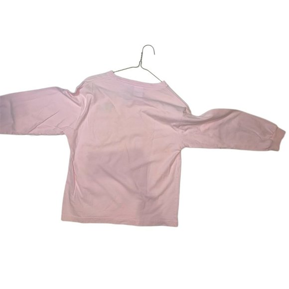 Vintage Child / Teen Disney Catalog Baby Pink Long Sleeve w/ Minnie & Mickey Emb - Picture 3 of 3